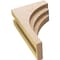 Ekena Millwork 6"W x 12"D x 18"H Classic Rockford Rough Cedar Woodgrain TimberThane Corbel, Primed Tan CORUR06X12X18ROCRCPR - alternate 2